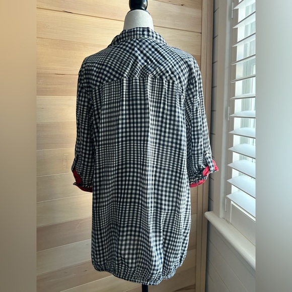Addition Elle, size 14, black and white checkered top, with elastic waistband. - Picture 14 of 15